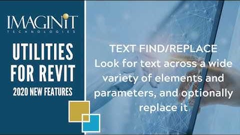 Utilities for Revit Text Find Replace