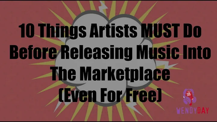 10 Things Artists Must Do Before They Release Music Into The Marketplace | Wendy Day