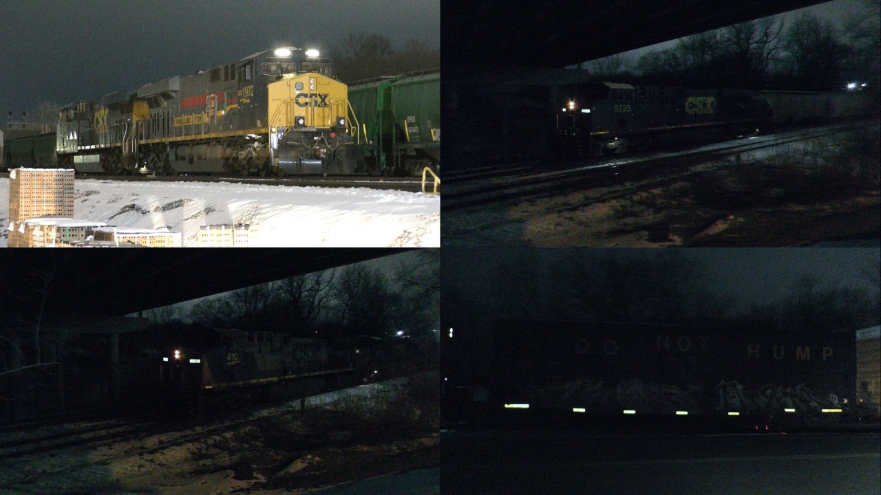 CSX Sightings on the Way Home from Work (CSXT 1972 HU, CSXT 872, CSXT ...