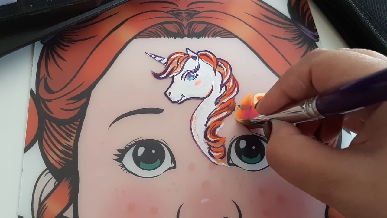 Как нарисовать единорога аквагримом