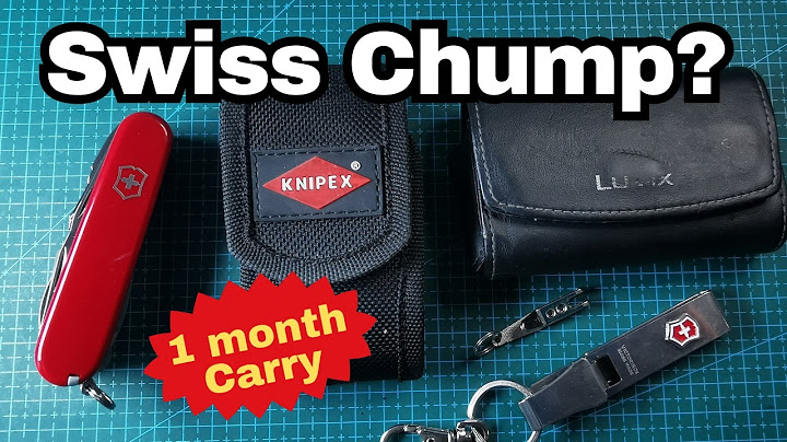 What Happens When You Carry the SWISS CHAMP for a MONTH?