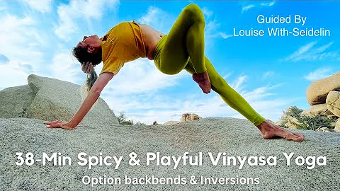 38-Min Playful Vinyasa Yoga (option backbends/inve...