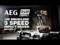 Aeg 18v brushless sub compact 3speed impact driver in action