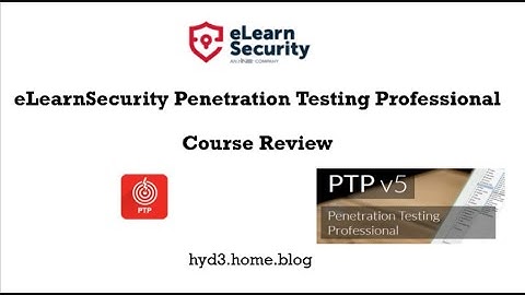 eLearnSecurity PTP v5 Course Review