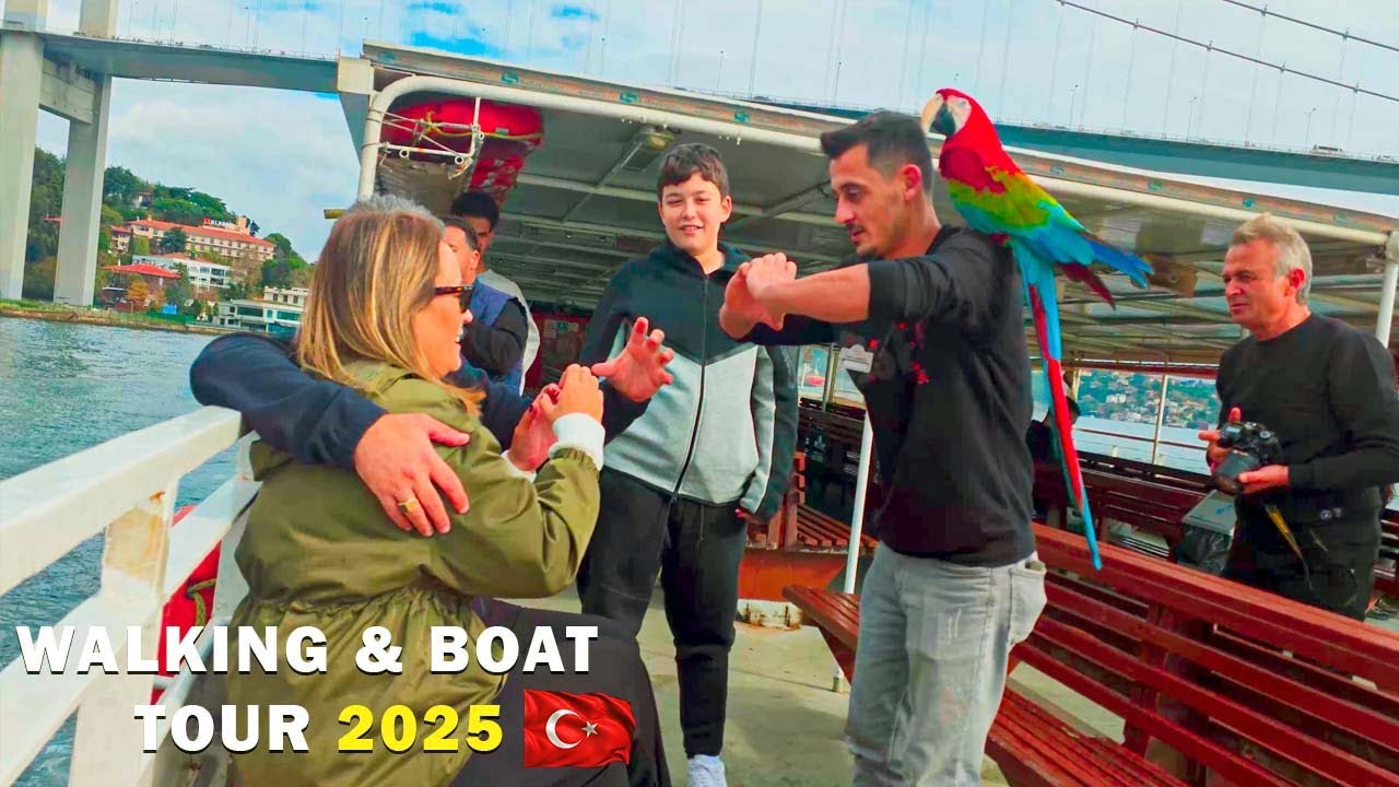 Real Life Istanbul Views Crossing the Bosphorus Strait 2025 | Bosphorus Boat Tour 4K