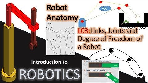 L03 Robot Anatomy  Links, Joints and Degree of Freedom of a Robot
