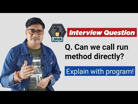 🔰 Can we call run method directly in Java | run() Method in Java Thread ...
