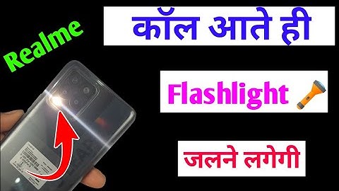 how to set flashlight notifications in realme 8 | call aane par flashlight kaise jalaye realme 8