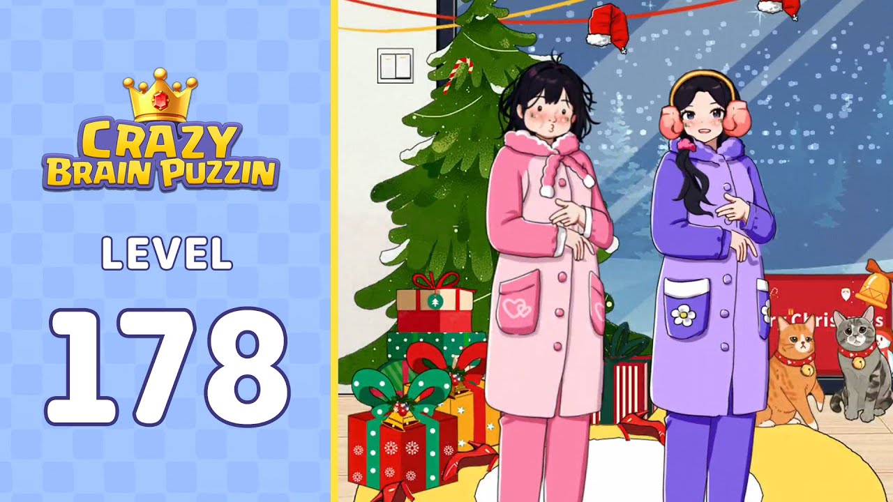 Crazy Brain Puzzle Level 178 Christmas Group Photo