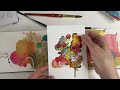 Watercolour art mark making and art journalss 14