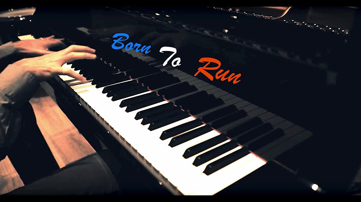 Born to Run Piano version - Piano performance video thumbnail