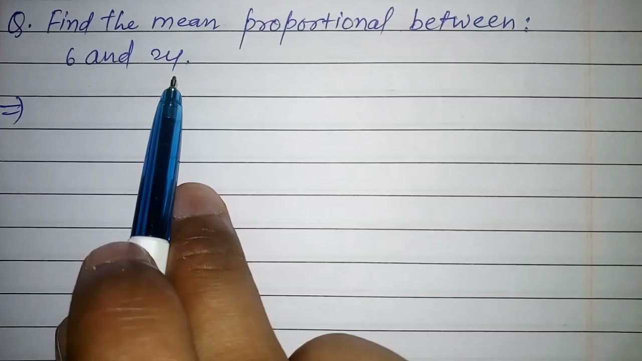 Find The Mean Proportional Between 6 And 24 How To Find The Mean