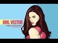 Tutorial Vector Portraits (4 PATH) using adobe illustrator - Girls Vector