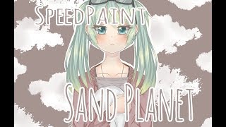 / SpeedPaint / Paint Tool SAI / Hatsune Miku - Sand Planet /