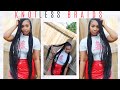 DIY MEDIUM KNOTLESS BOX BRAIDS TUTORIAL FOR BEGINNERS!! | HOW TO DO KNOTLESS BRAIDS ON YOURSELF!