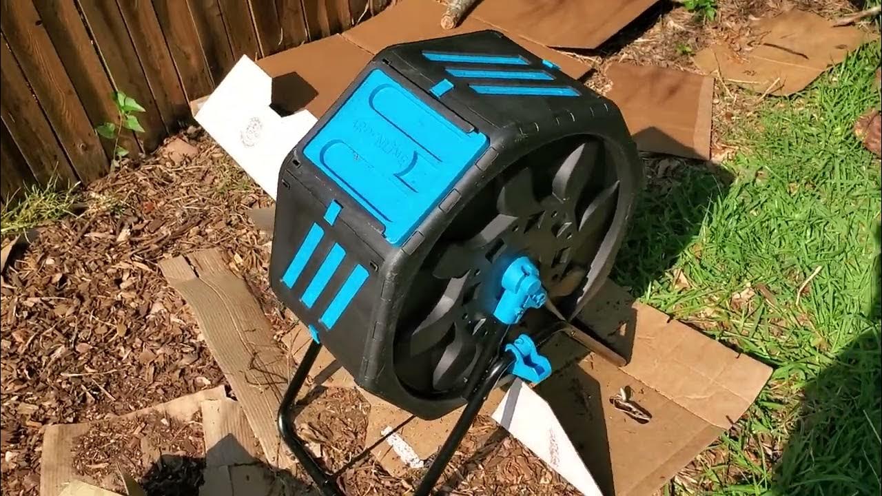 11 Gardenline 18.9 Gallon Compost Tumbler from Aldi It's Eh YouTube