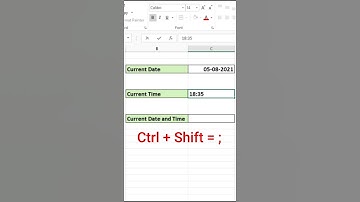 Date and Time Stamp in Excel