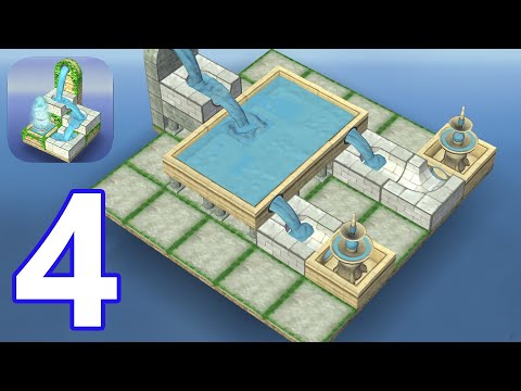Flow Water Fountain 3D Puzzle  - Gameplay Walkthrough Part 4 - Pools (iOS, Android)