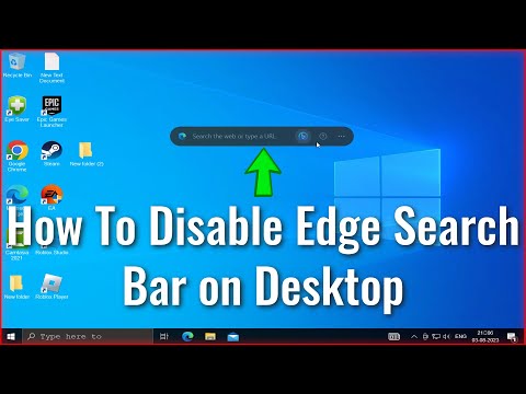 How To Disable Edge Search Bar on Desktop in Windows 10