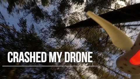 I CRASHED MY DRONE - FLYING IN A FOREST.. Phantom 3 Advanced