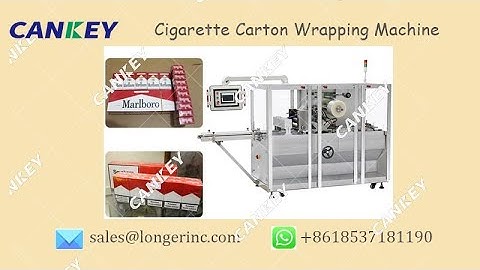 Video of Cigarette Carton Cellophane Wrapping Machine @autopackm.com