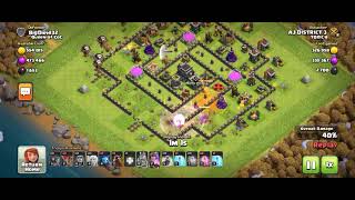 Max TH 9 base Vs lvl 17 Queen and lvl 12 king can't even puff my two lava hounds😳#coc #clashofclans