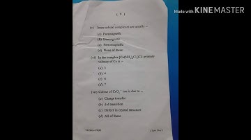 ‘‘Inorganic chemistry’’ (Chemistry Honours)Sem 4 (2017-20)