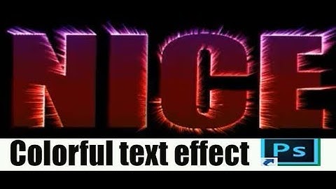 Colorful light Text effect in photoshop bangla tutorial by Gmostafa!
