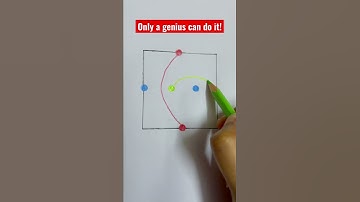 Thumbnail of Connect the dots of same color without crossing the lines! #math #youtube #mathtrick #shorts