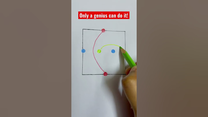 Connect the dots of same color without crossing the lines! #math #youtube #mathtrick #shorts