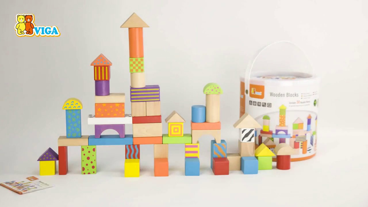 VIGA TOYS 59695, Набор кубиков 50 шт | EttiDetti UA