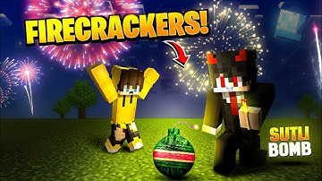 Again!! Trying Diwali Firecrackers in Minecraft