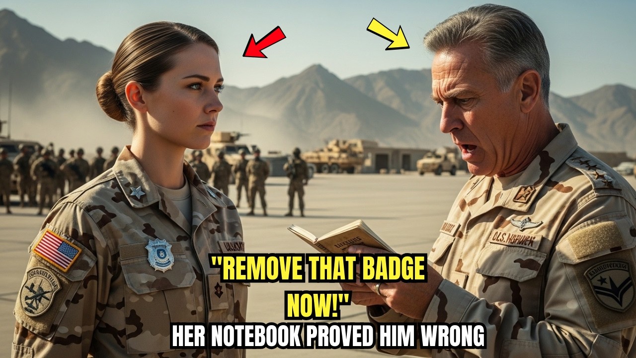 General Mocked Female Soldier's Badge—Her Notebook Left Him Speechless