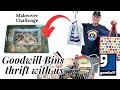 Goodwill bins thrift with us   bins makeover challenge  home decor reselling for profit