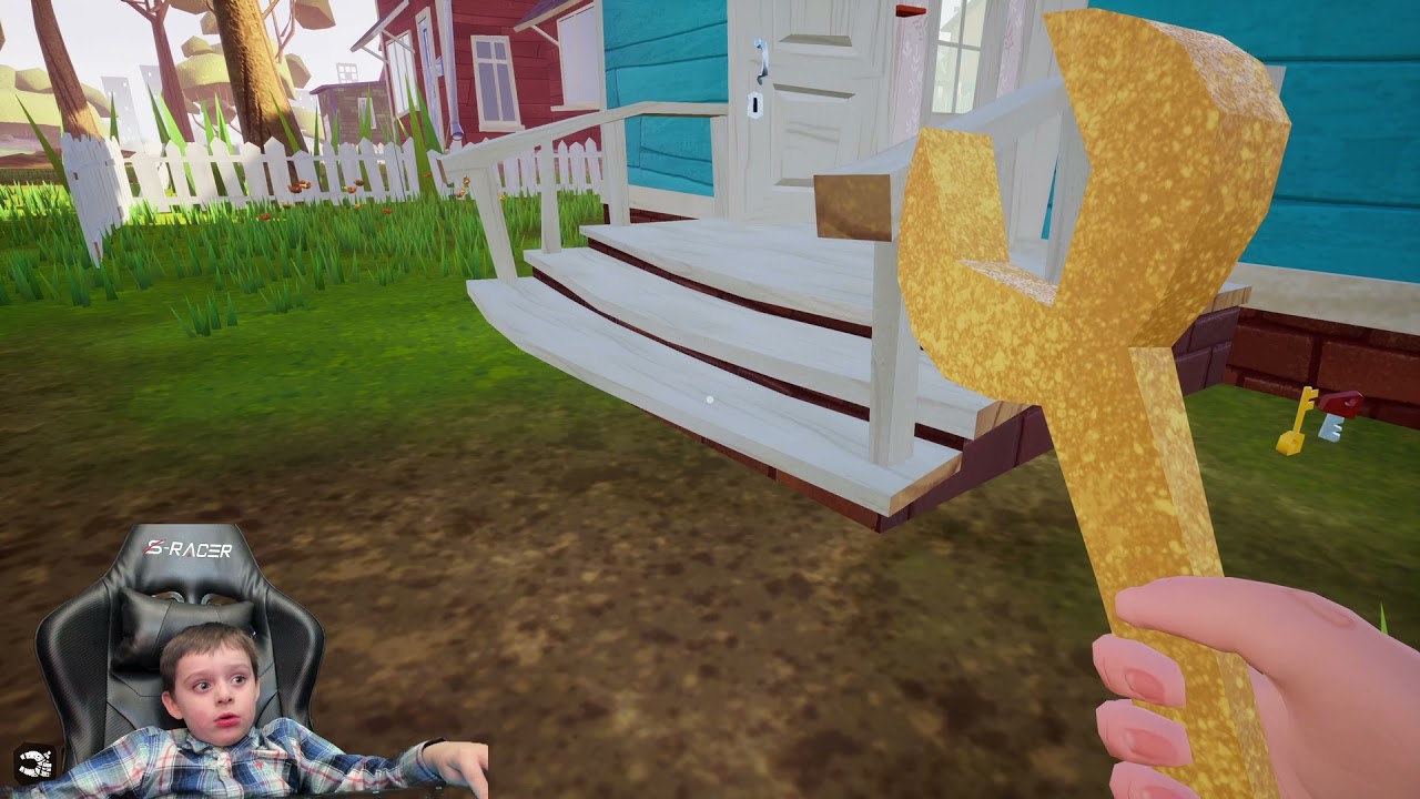 Hello Neighbor - When you find the magnet for the first time.