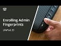 How to enroll fingerprints on the biometric scanner - LifePod 20