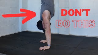 DON'T Make This MISTAKE when Learning to HANDSTAND