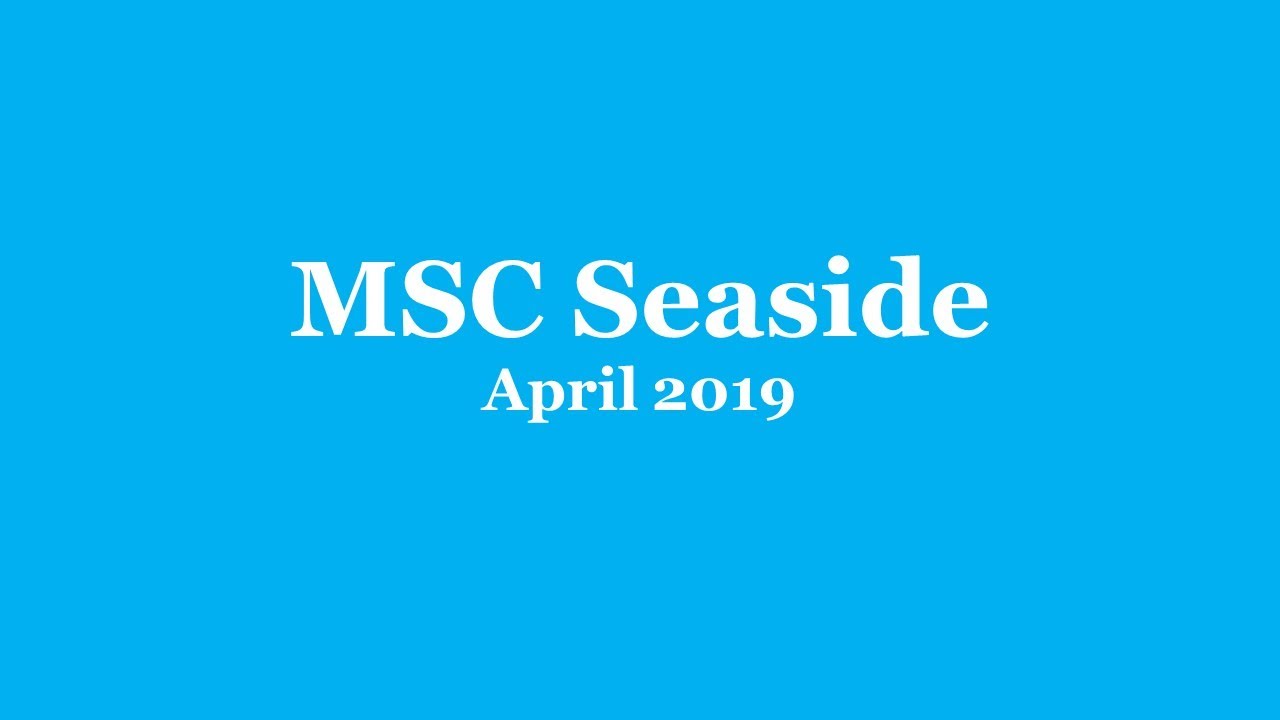 MSC Seaside 2019