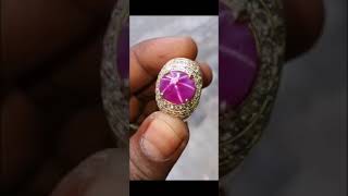 Celebrity Natural Ruby Star Sapphire Ring From Ceylon Profile