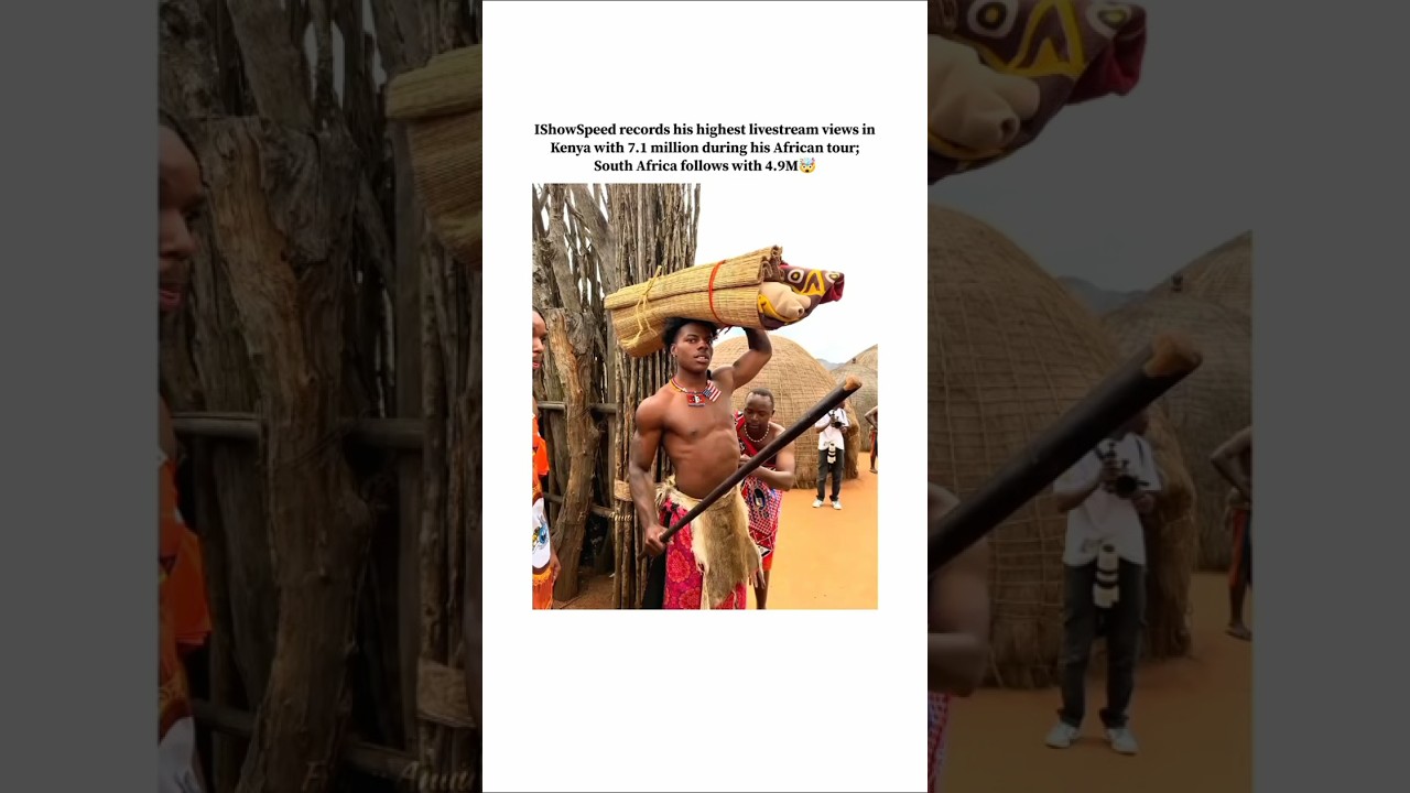 IShowSpeed records his highest livestream views in Kenya 