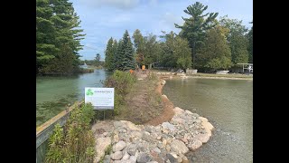 Natural Shoreline Restoration and Seawall Replacement- Glen Arbor, MI (Inhabitect, LLC)