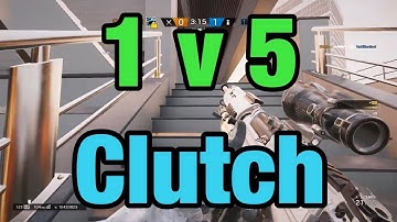Rainbow 6 Siege - 1v5 Ranked Ace Clutch *1 Hp*