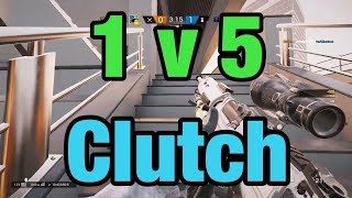 Rainbow 6 Siege - 1v5 Ranked Ace Clutch *1 Hp*