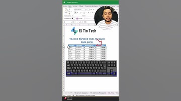 Trucos rapidos con el teclado en Excel