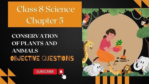 Conservation of Plants and Animals | Class 8 Science | Chapter 5 MCQ Important Questions