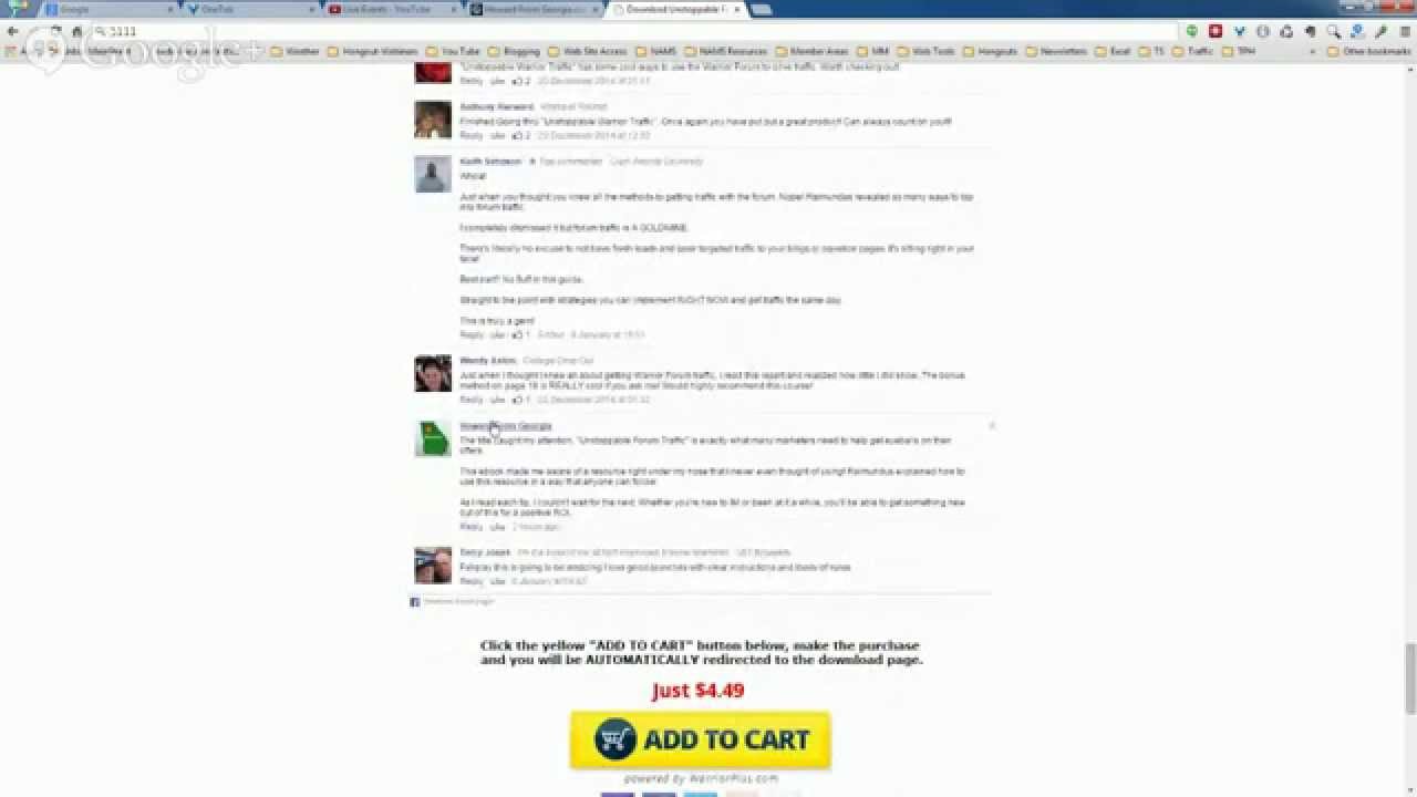 Unstoppable Forum Traffic by Raimundas M | Review by HowardFromGeorgia