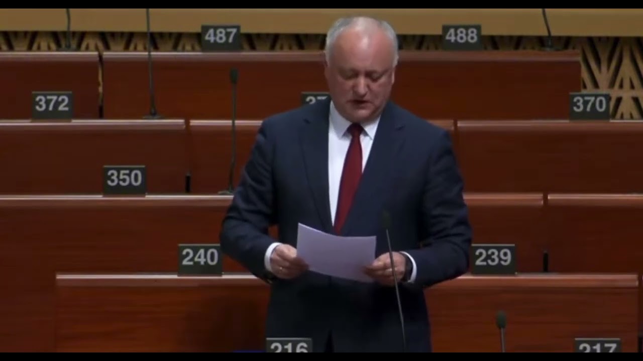 Discursul lui Igor Dodon la APCE. 30.01.2026
