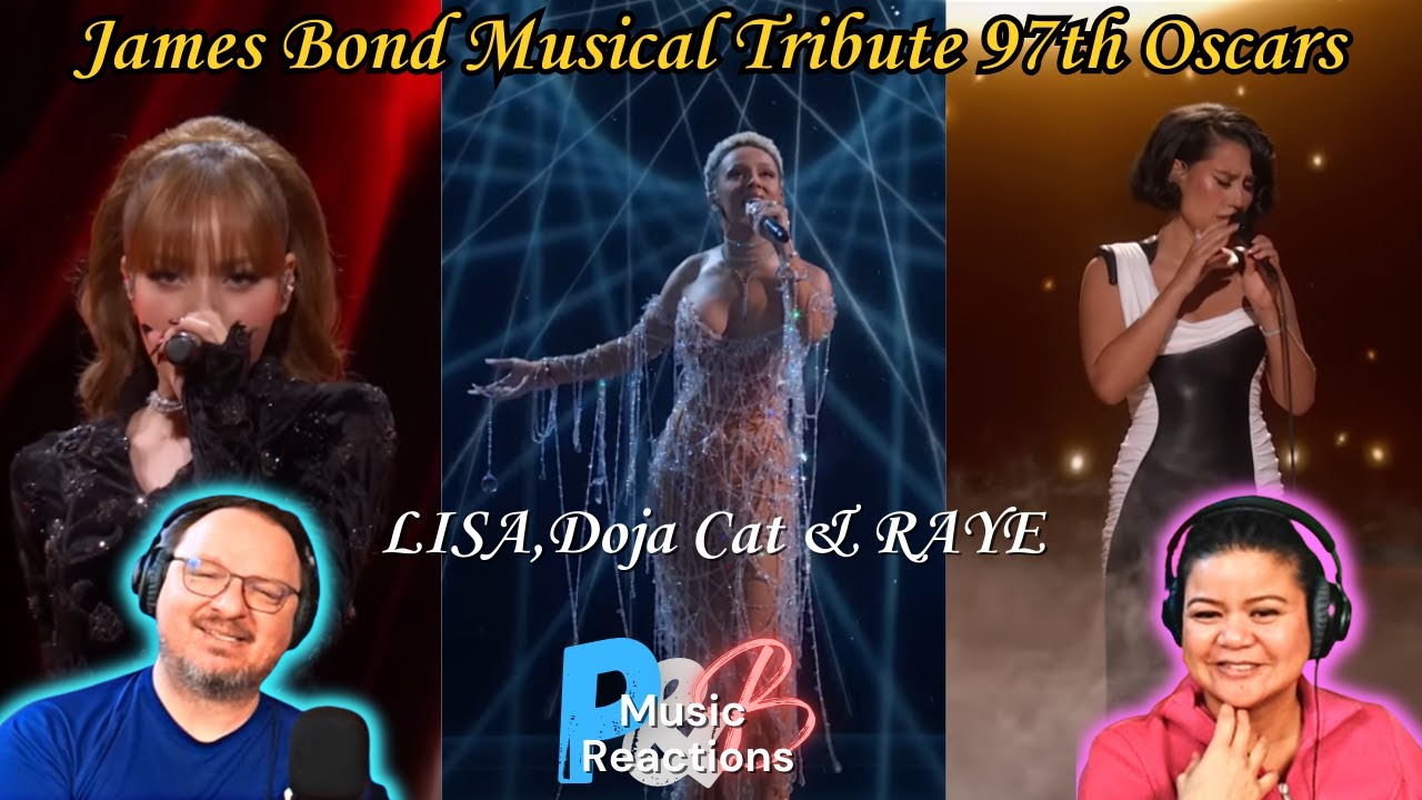 LISA & Doja Cat & RAYE (James Bond Musical Tribute @ 97th Oscars 2025 Video) | Couples Reaction!