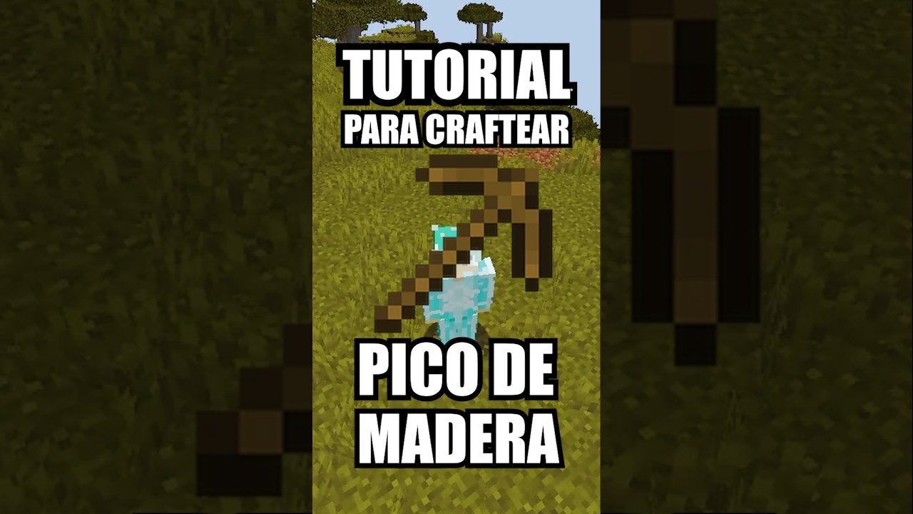 Tutorial para craftear un PICO DE MADERA ⛏️