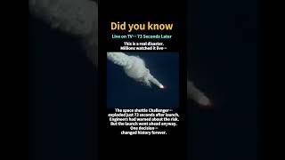 Live on TV… 73 Seconds Later #challenger #history #shorts #didyouknow